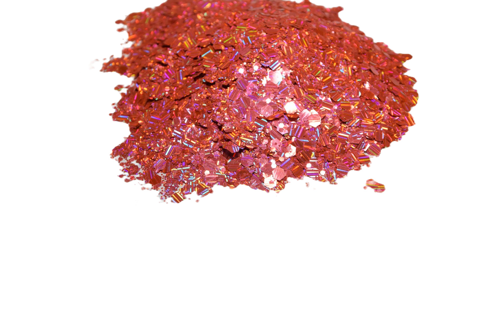 Coral Reef Cocktail orange holographic chunky mix glitter