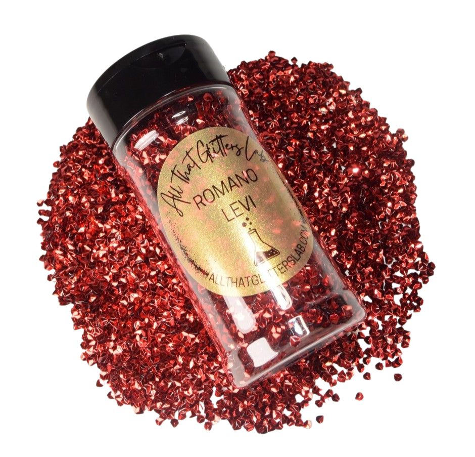 Romano Levi red diamond glitter