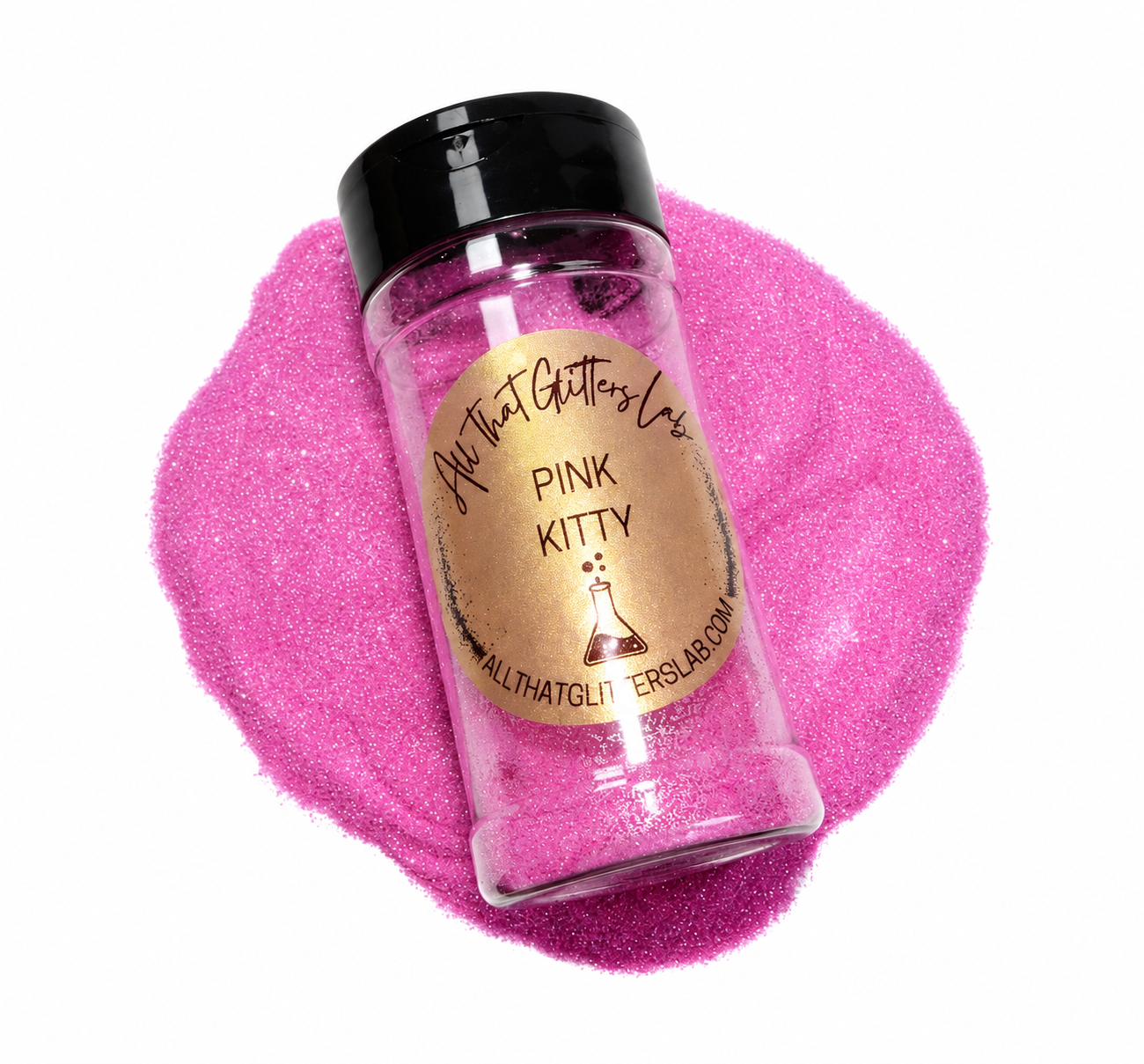 Pink Kitty glitter