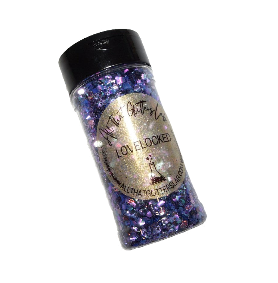 Lovelocked purple holographic chunky mix glitter