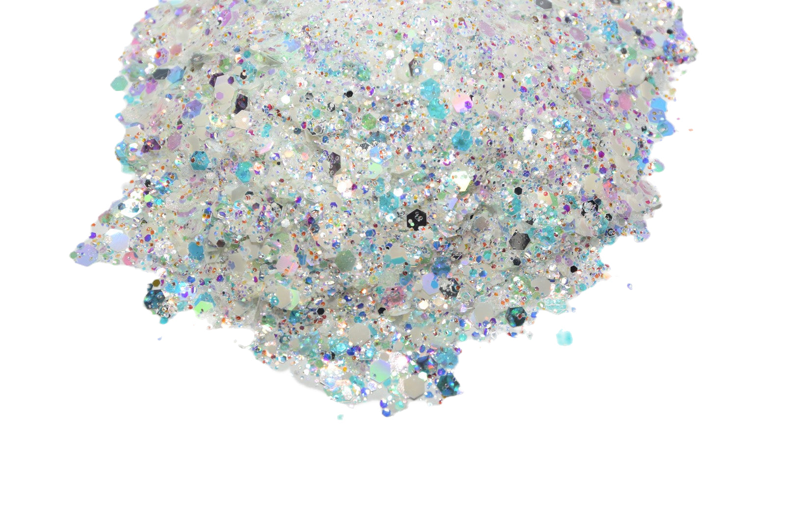 Imperial Opal white iridescent chunky mix glitter