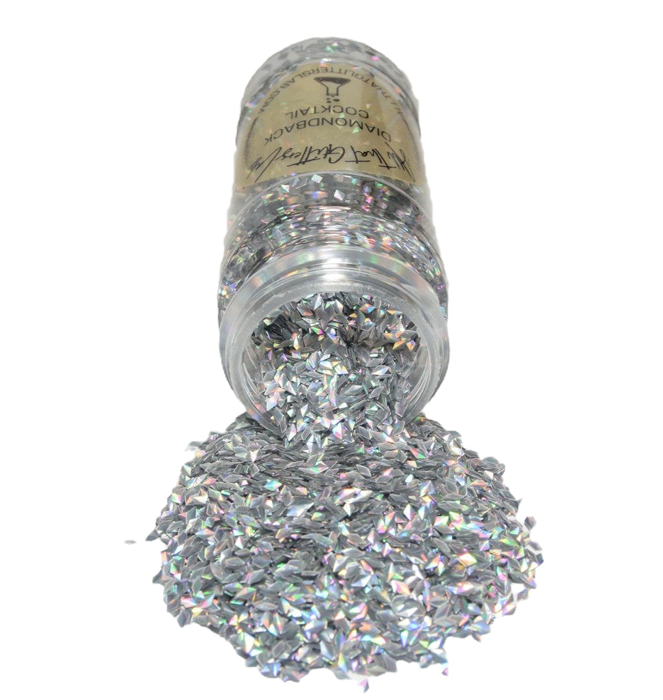 Diamondback Cocktail silver holographic scales glitter