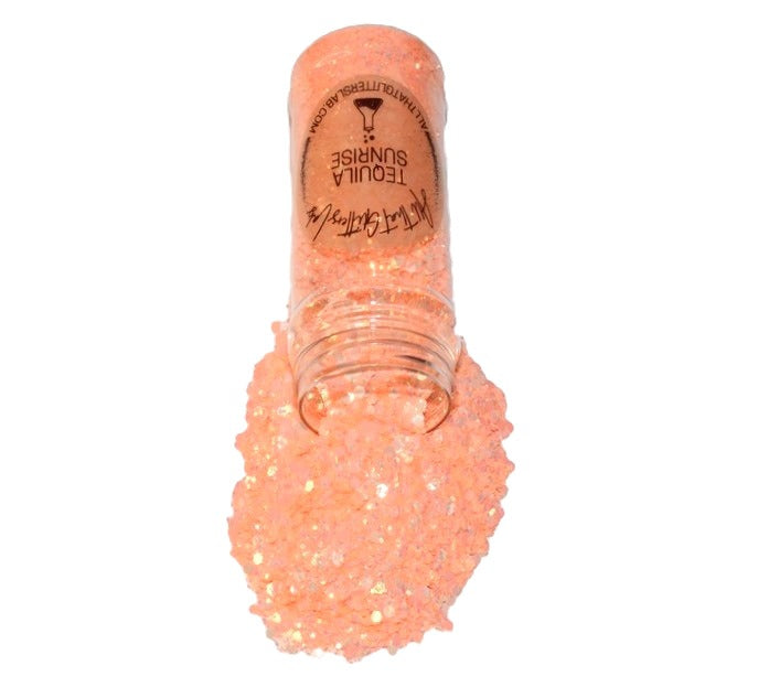 Tequila Sunrise orange chameleon chunky mix glitter