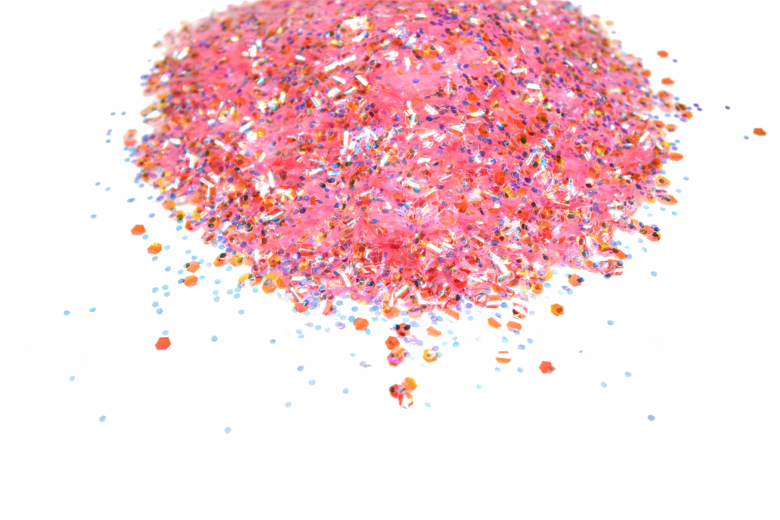 Pink Sweetie Valen-tini pink iridescent chunky mix glitter