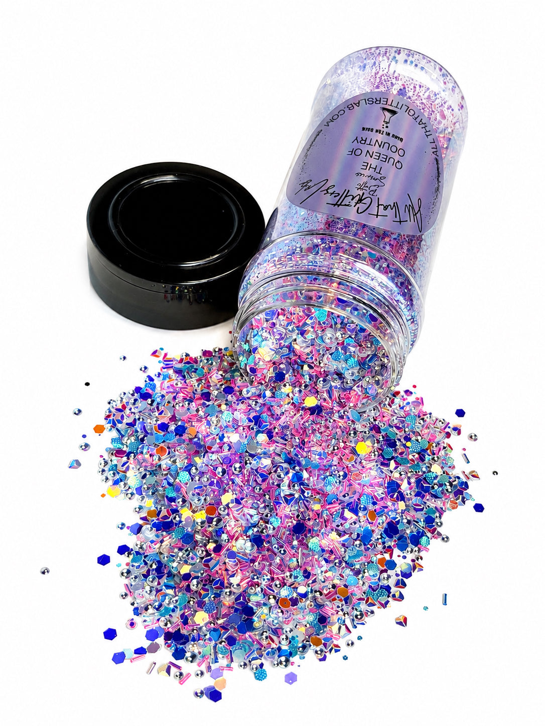 The Queen Of Country bottle service glitter