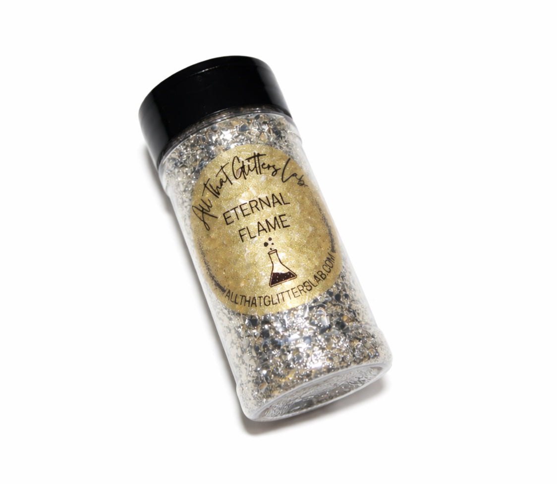Eternal Flame brown metallic chunky mix glitter
