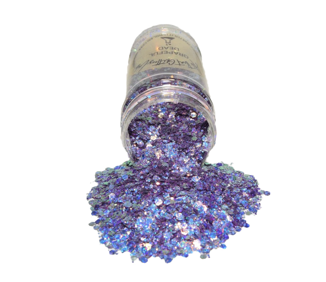 Grapeful Dead purple holographic chunky mix glitter
