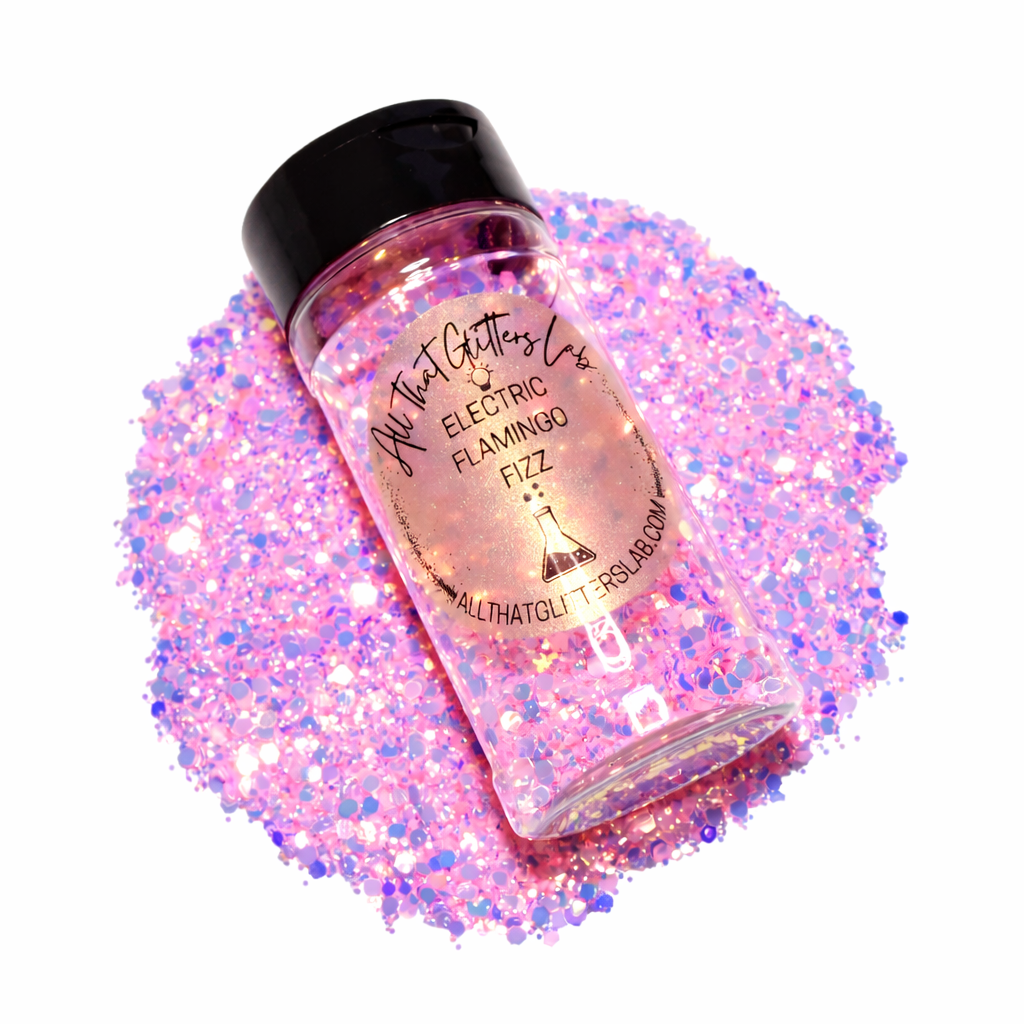 Electric Flamingo Fizz glitter