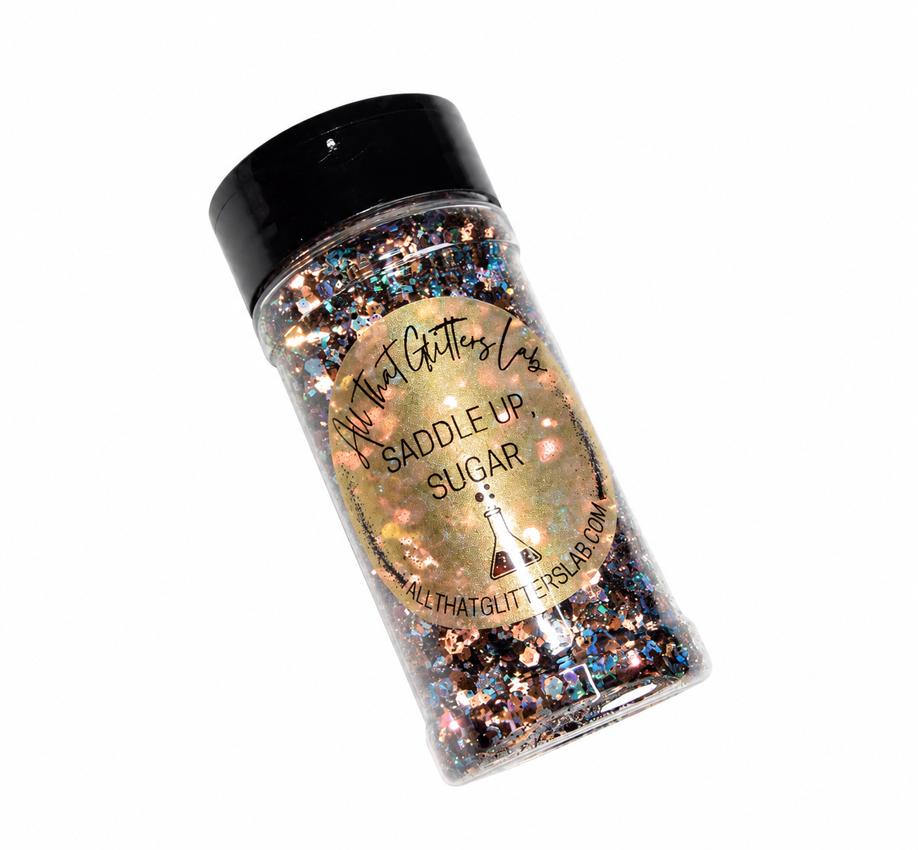 Saddle Up, Sugar brown holographic chunky mix glitter