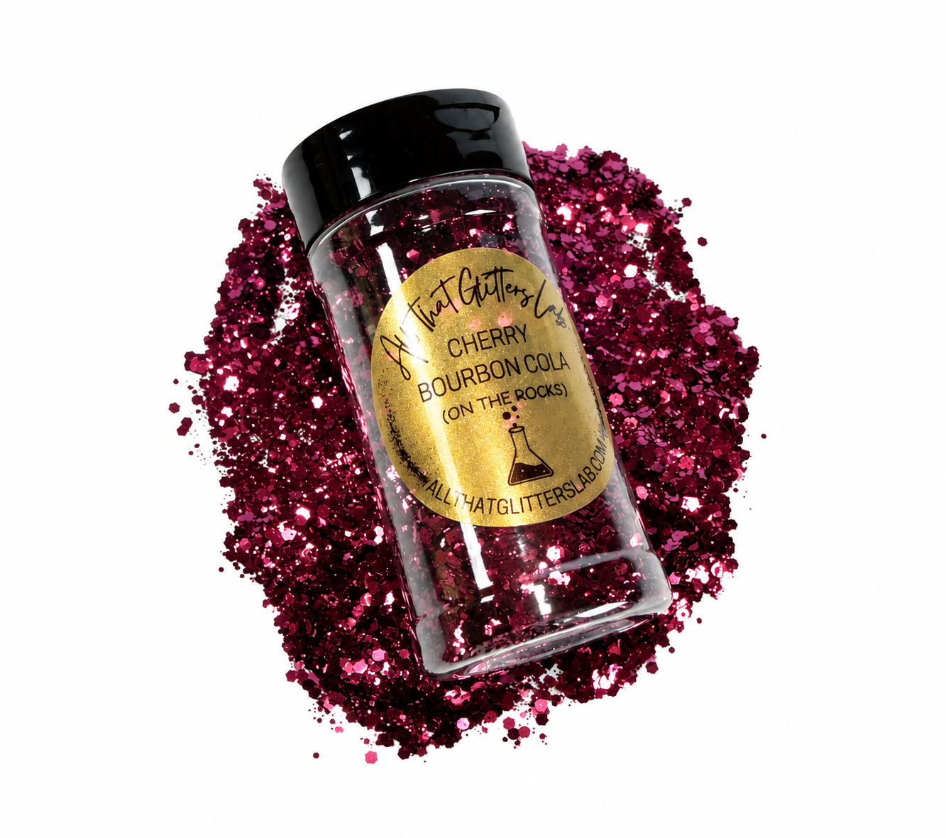 Cherry Bourbon Cola (On The Rocks) glitter