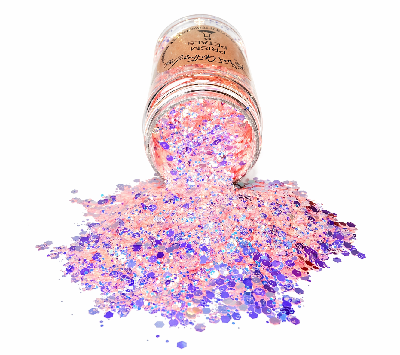 Prism Petal pink iridescent chunky mix glitter