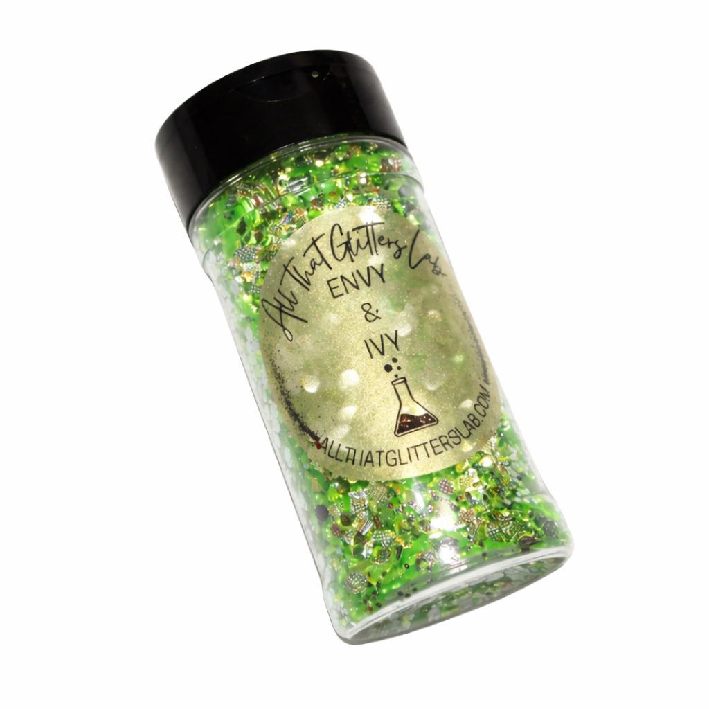Envy & Ivy green iridescent chunky mix glitter