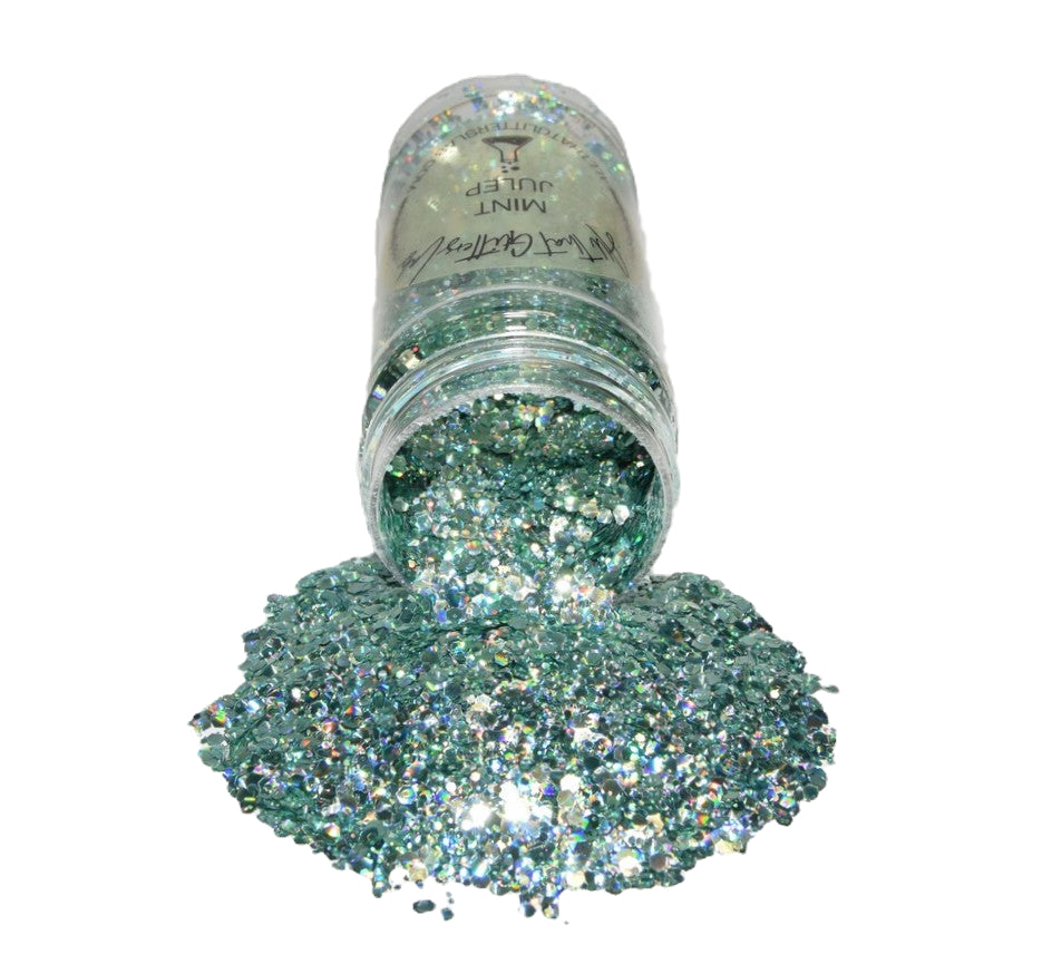 Mint Julep green holographic chunky mix glitter
