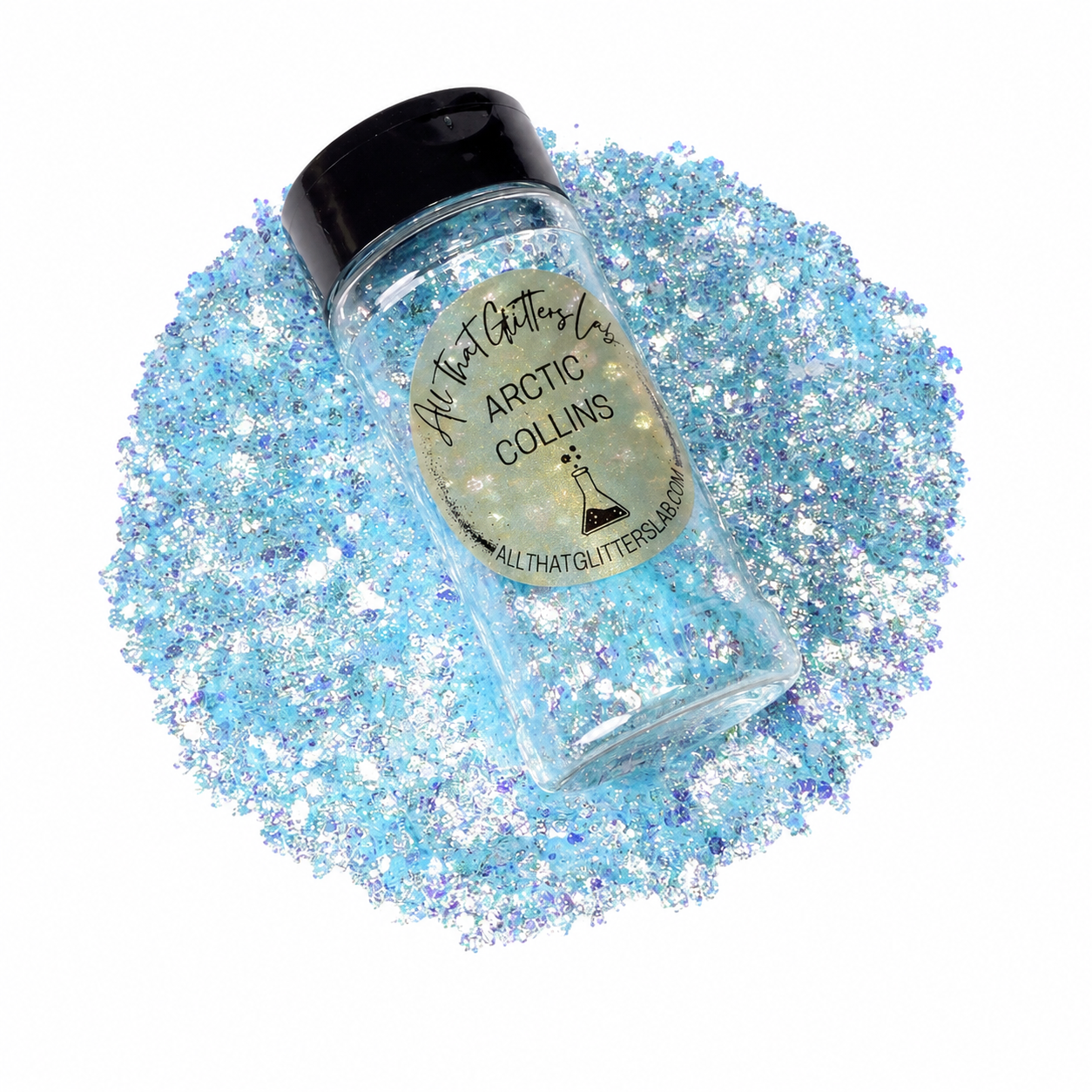 Arctic Collins blue iridescent chunky mix glitter