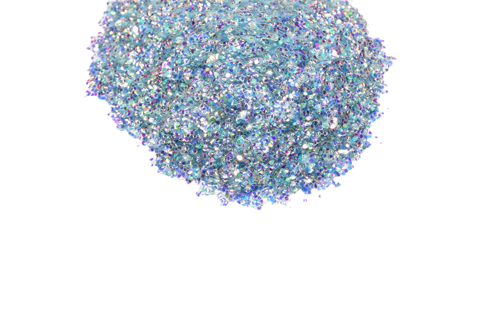 Seaglass Cocktail silver iridescent chunky mix glitter