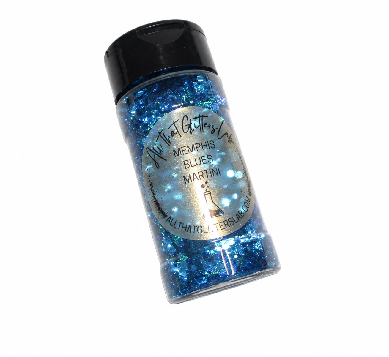 Memphis Blues Martini glitter