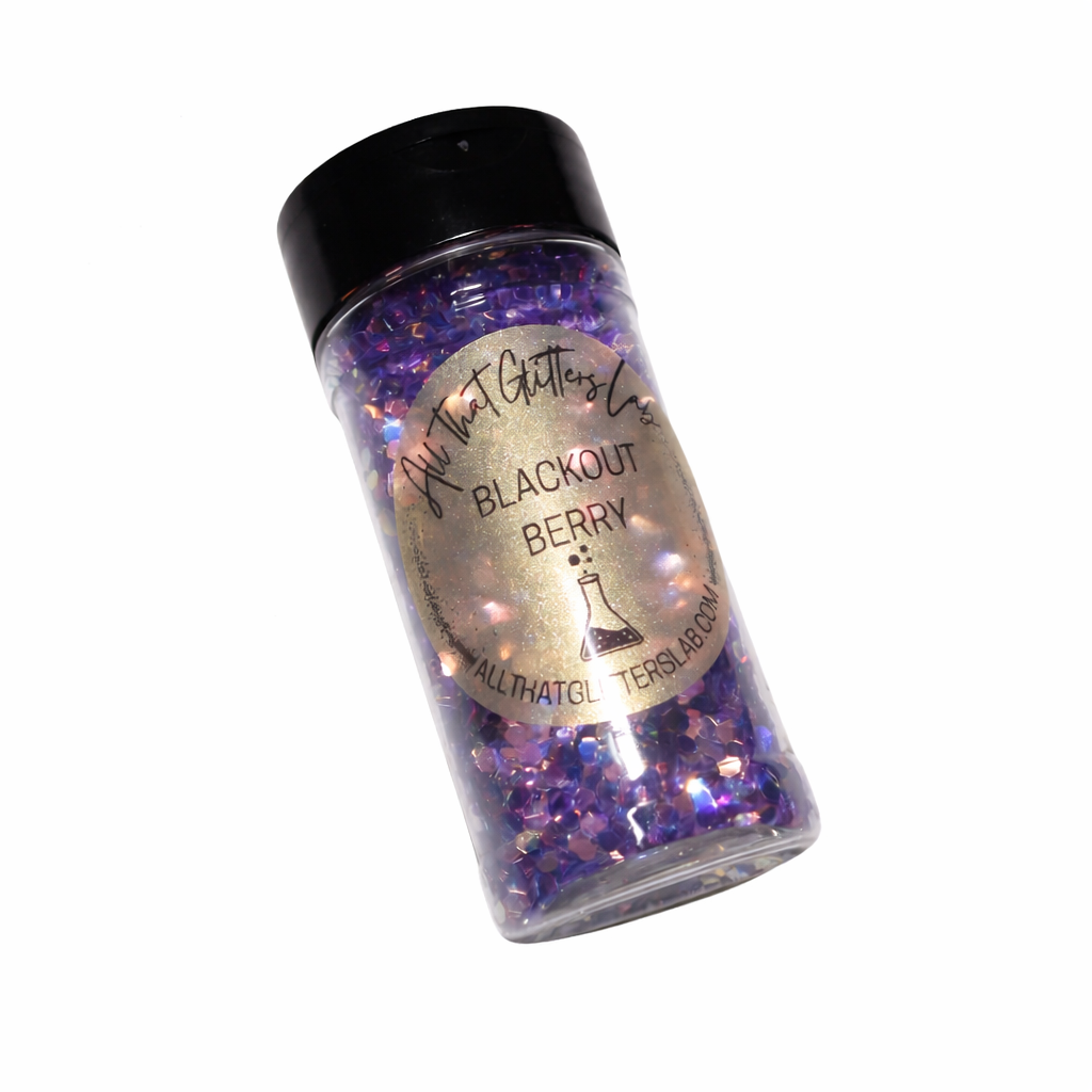 Blackout Berry purple iridescent chunky mix glitter