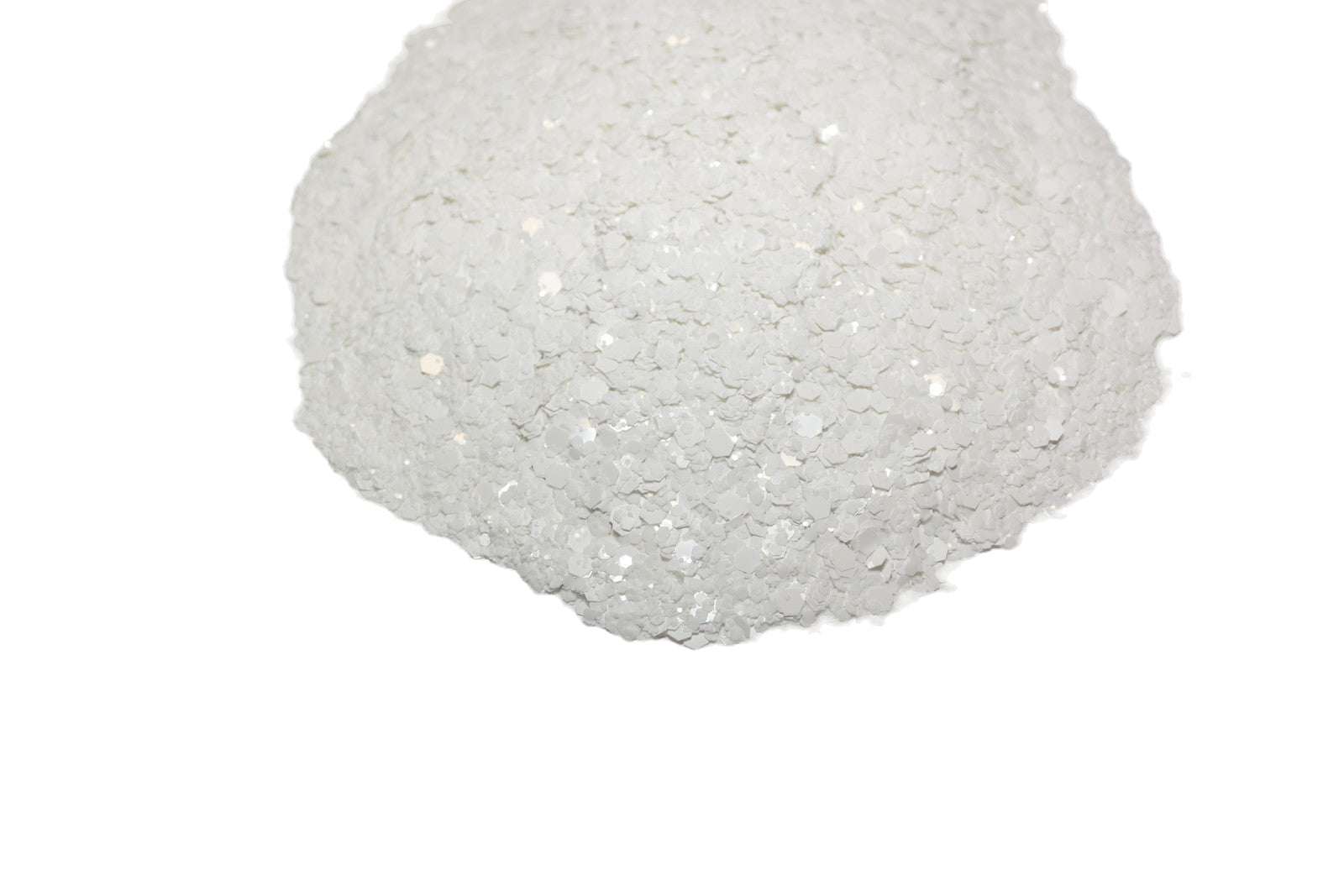 White Light white metallic chunky mix glitter