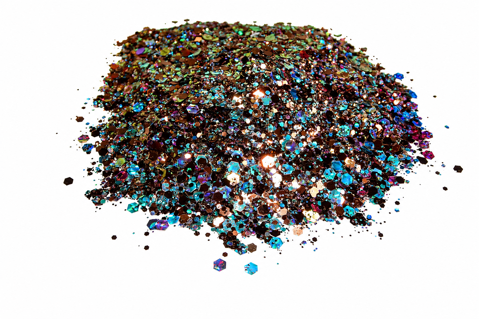 Saddle Up, Sugar brown holographic chunky mix glitter