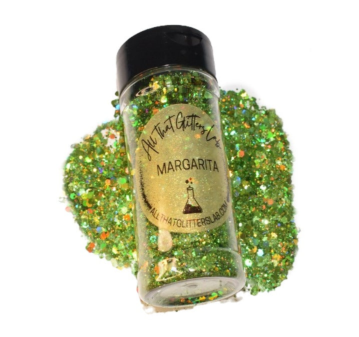 Margarita green holographic chunky mix glitter