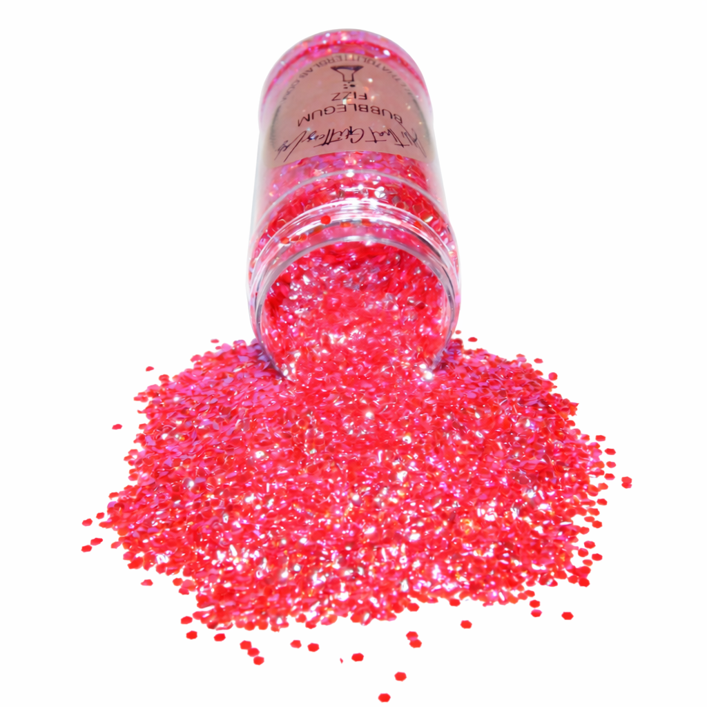 Bubblegum Fizz pink iridescent chunky mix glitter