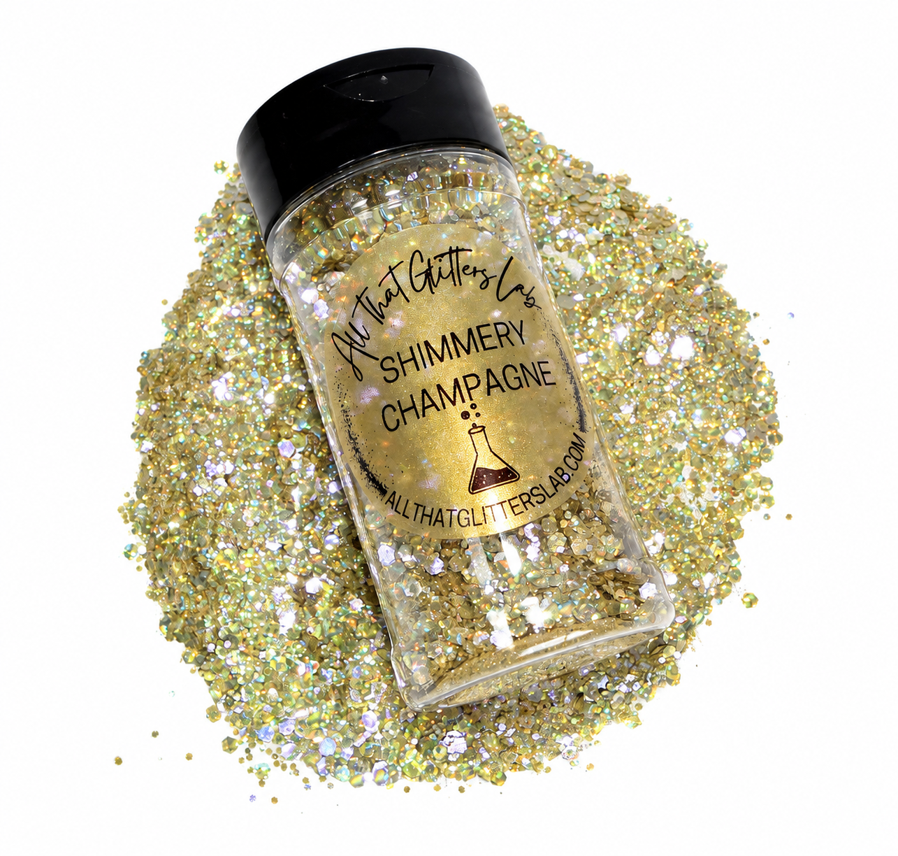 Shimmery Champagne glitter