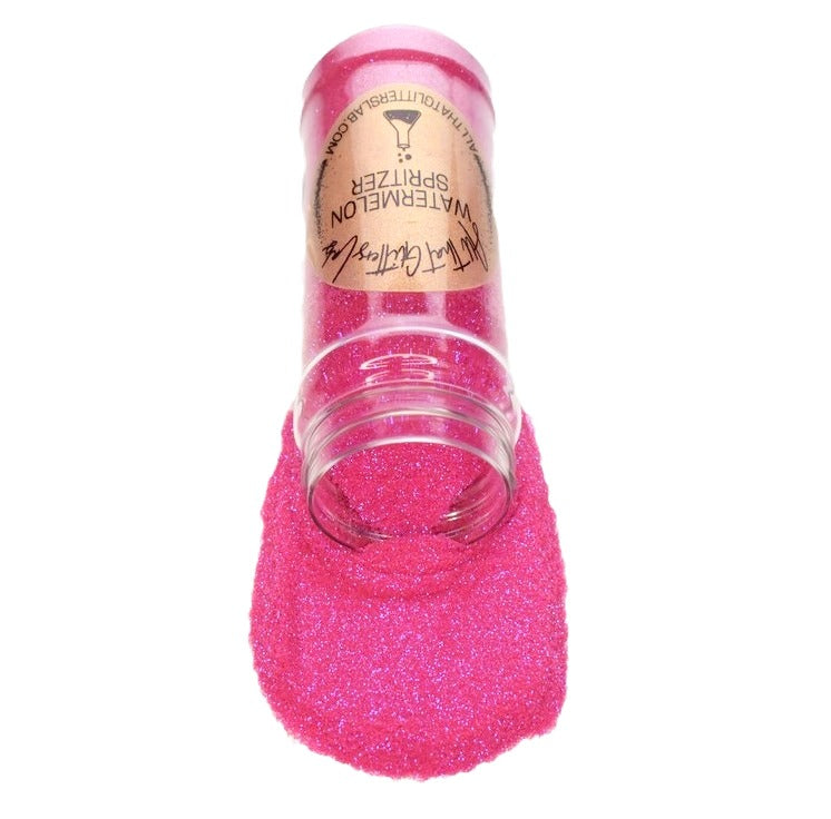 Watermelon Spritzer pink iridescent fine glitter
