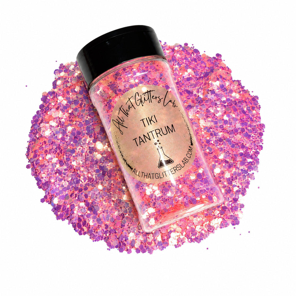 Tiki Tantrum orange chameleon chunky mix glitter