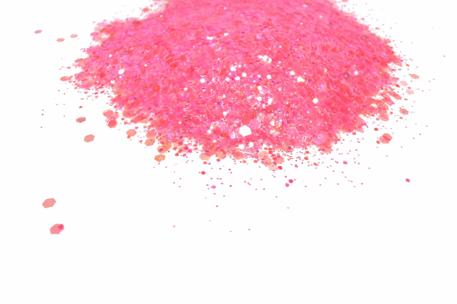 Blushed & Buzzed pink iridescent chunky mix glitter