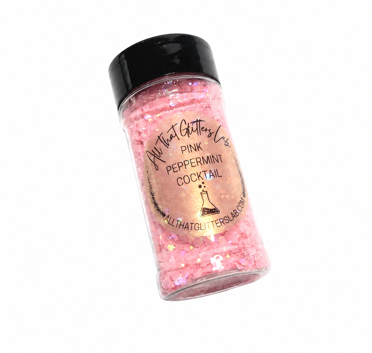 Pink Peppermint Cocktail glitter