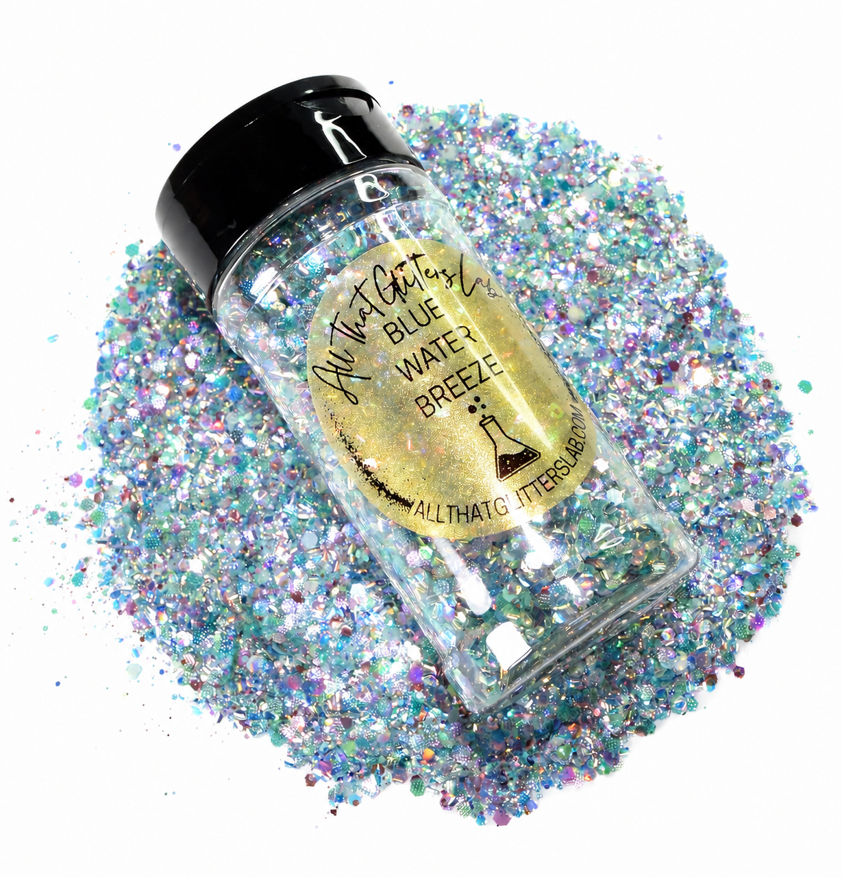 Blue Water Breeze glitter