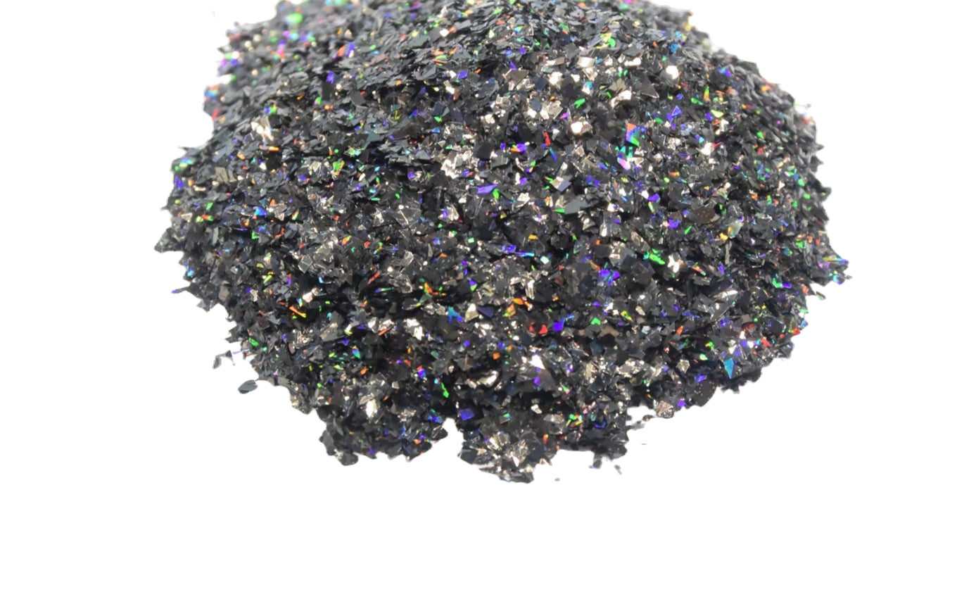 Dark Roast black holographic chunky mix glitter