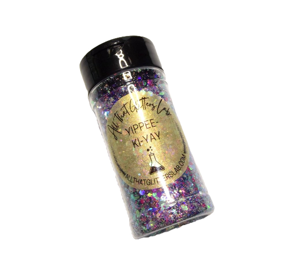 Yippee-Ki-Yay pink holographic chunky mix glitter