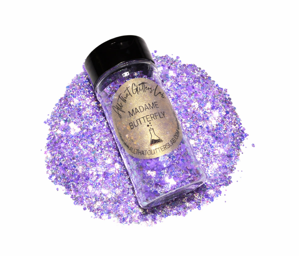 Madame Butterfly purple iridescent chunky mix glitter