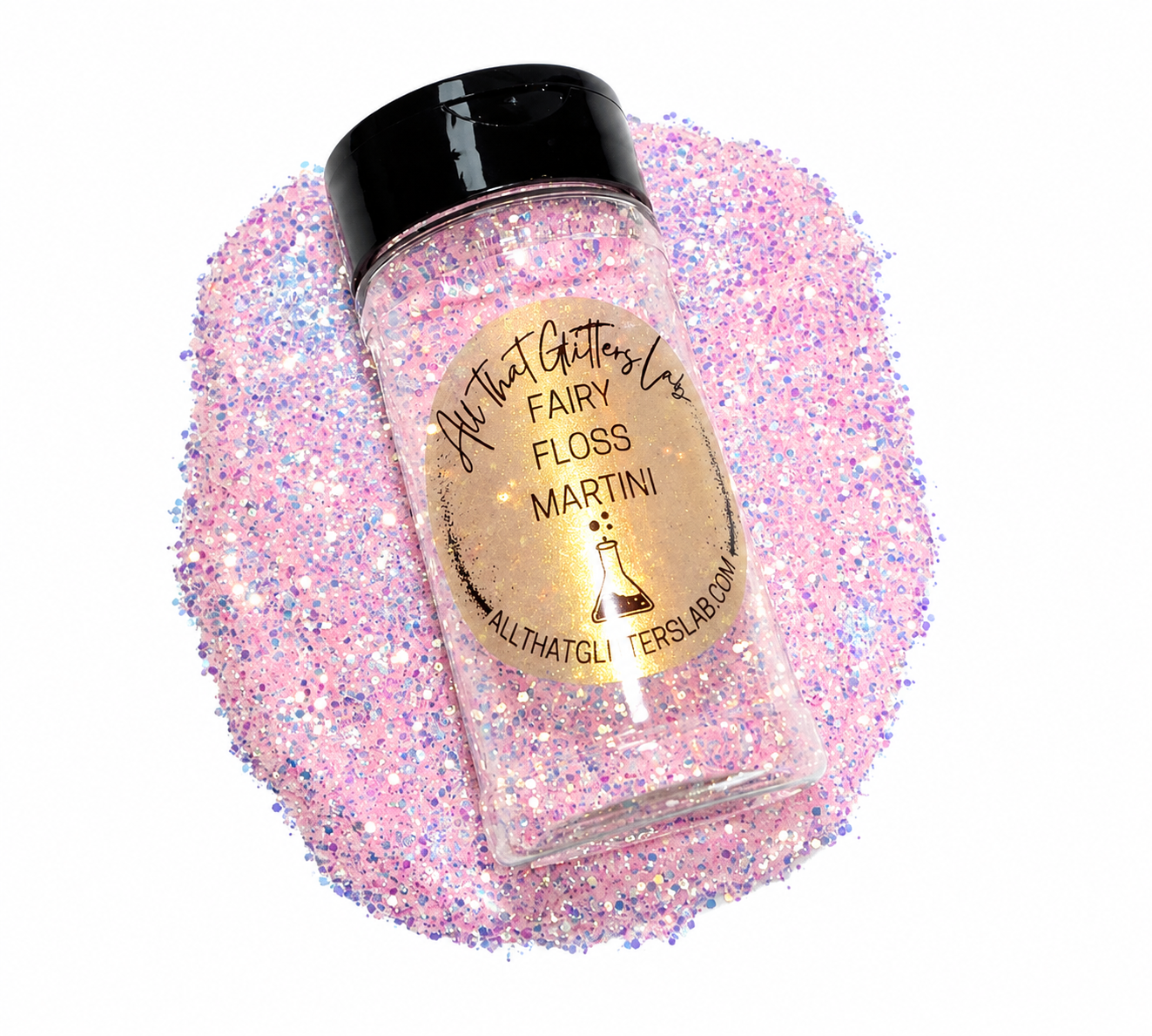 Fairy Floss Martini glitter