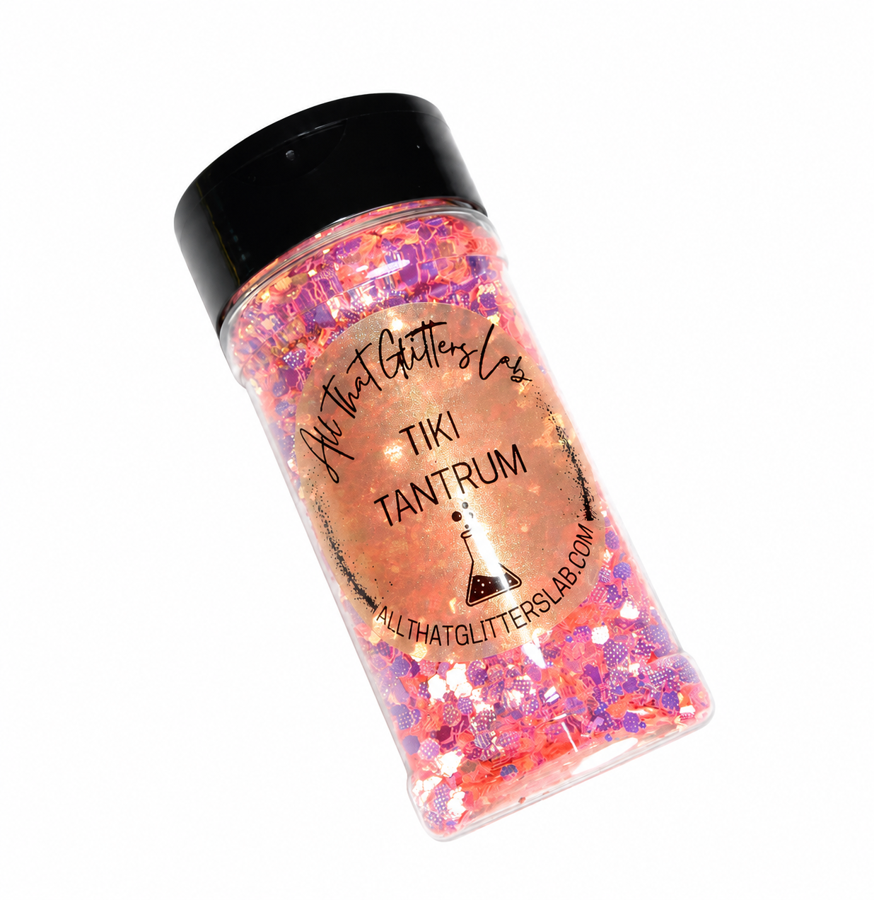 Tiki Tantrum orange chameleon chunky mix glitter