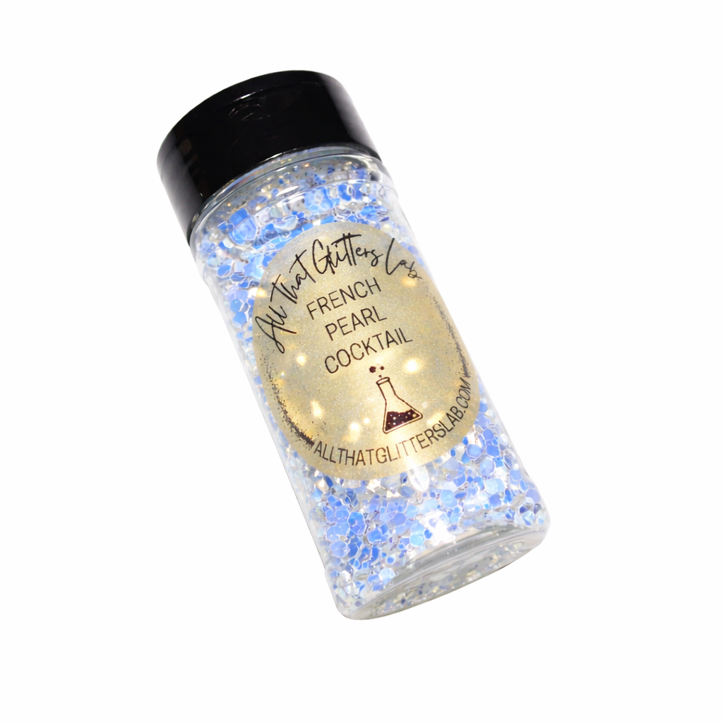French Pearl Cocktail white chameleon chunky mix glitter