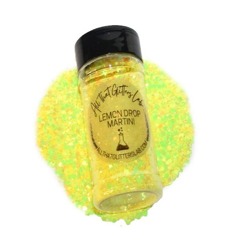 Lemon Drop Martini yellow chameleon chunky mix glitter