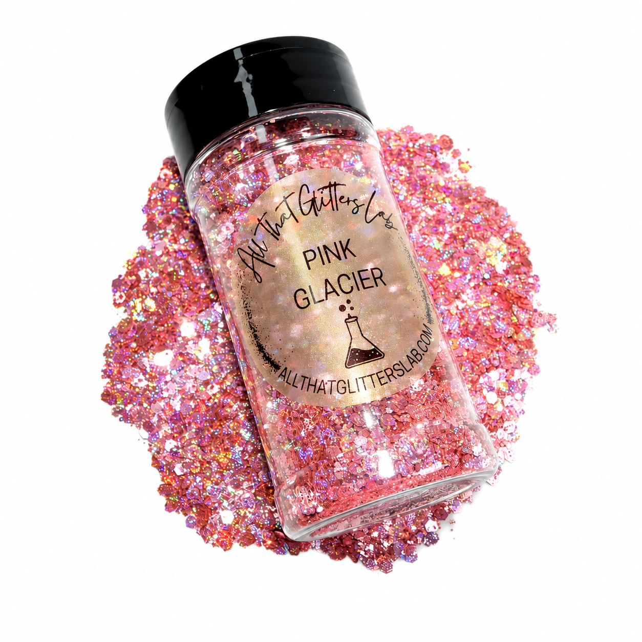 Pink Glacier glitter