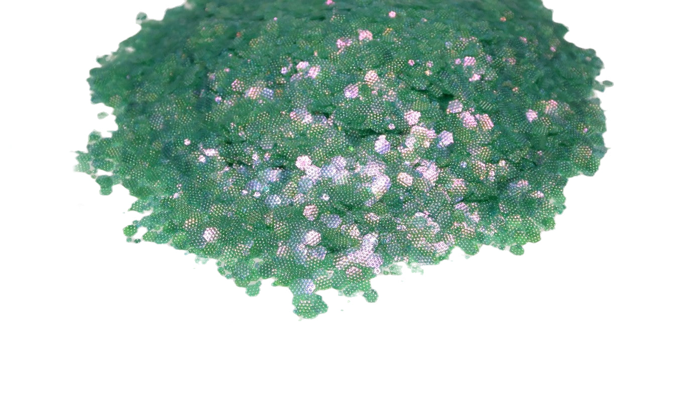 Green Flash Cocktail green iridescent chunky mix glitter