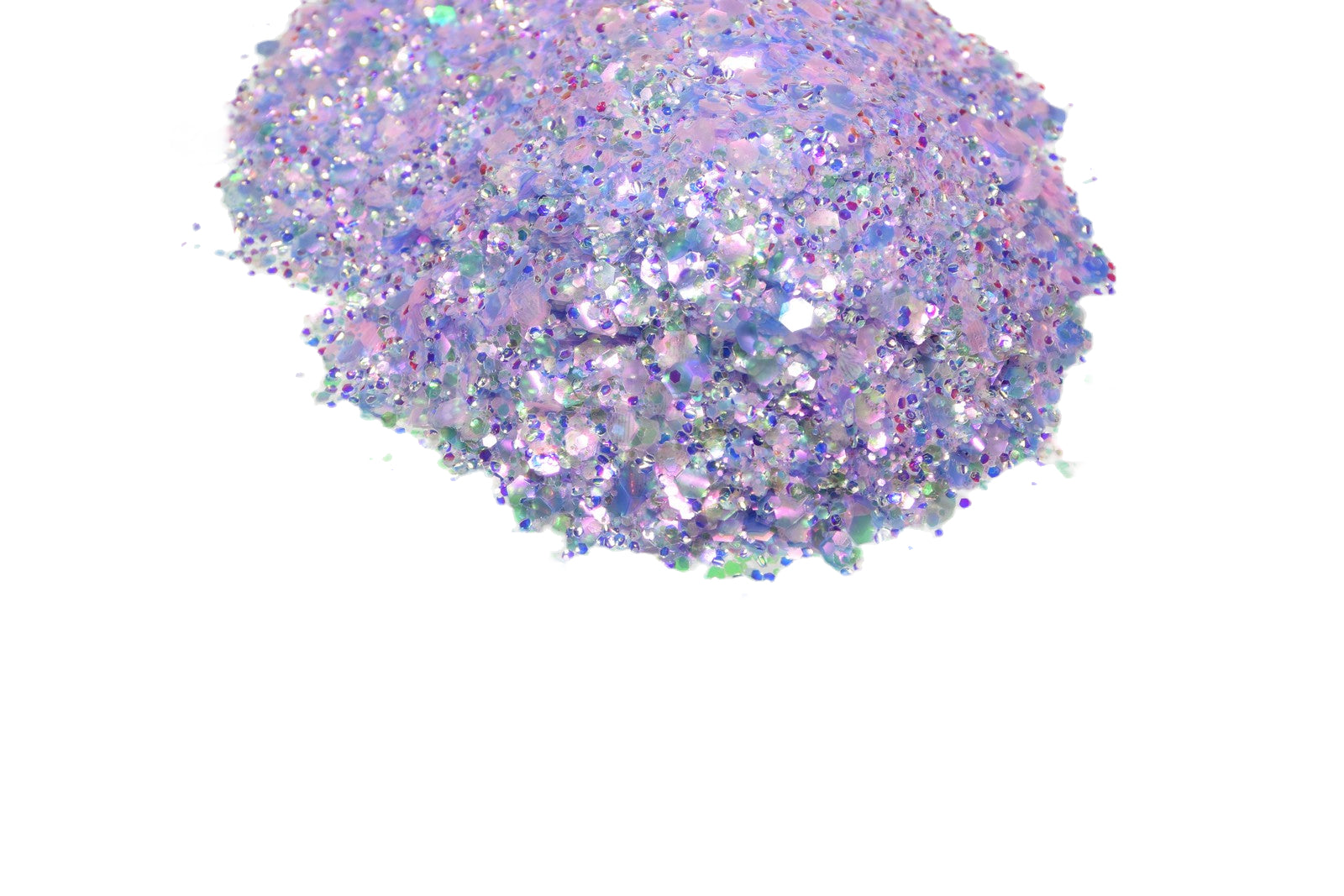 Pillow Talk pink iridescent chunky mix glitter