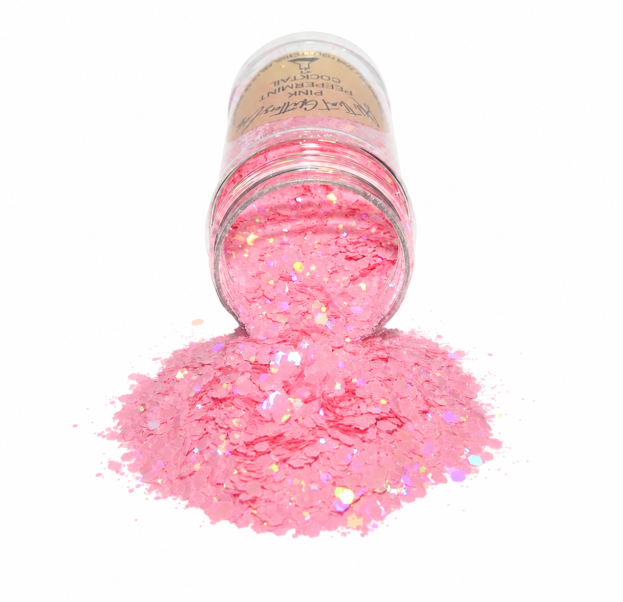 Pink Peppermint Cocktail glitter