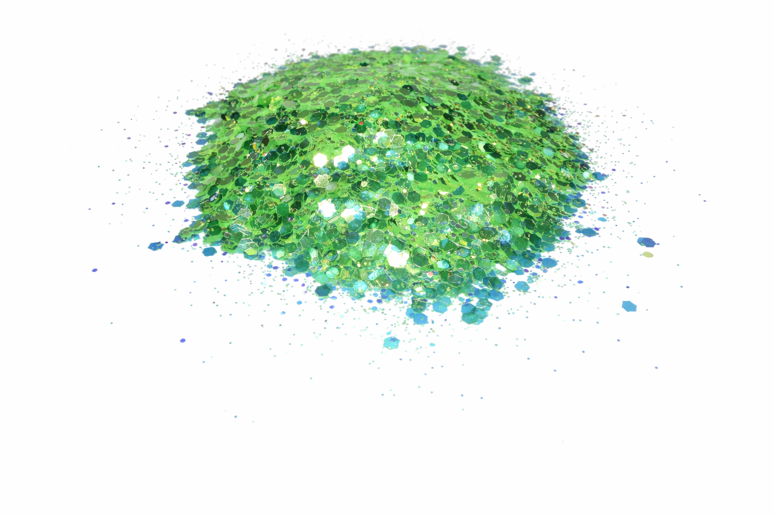 Melon Money Moves green iridescent chunky mix glitter