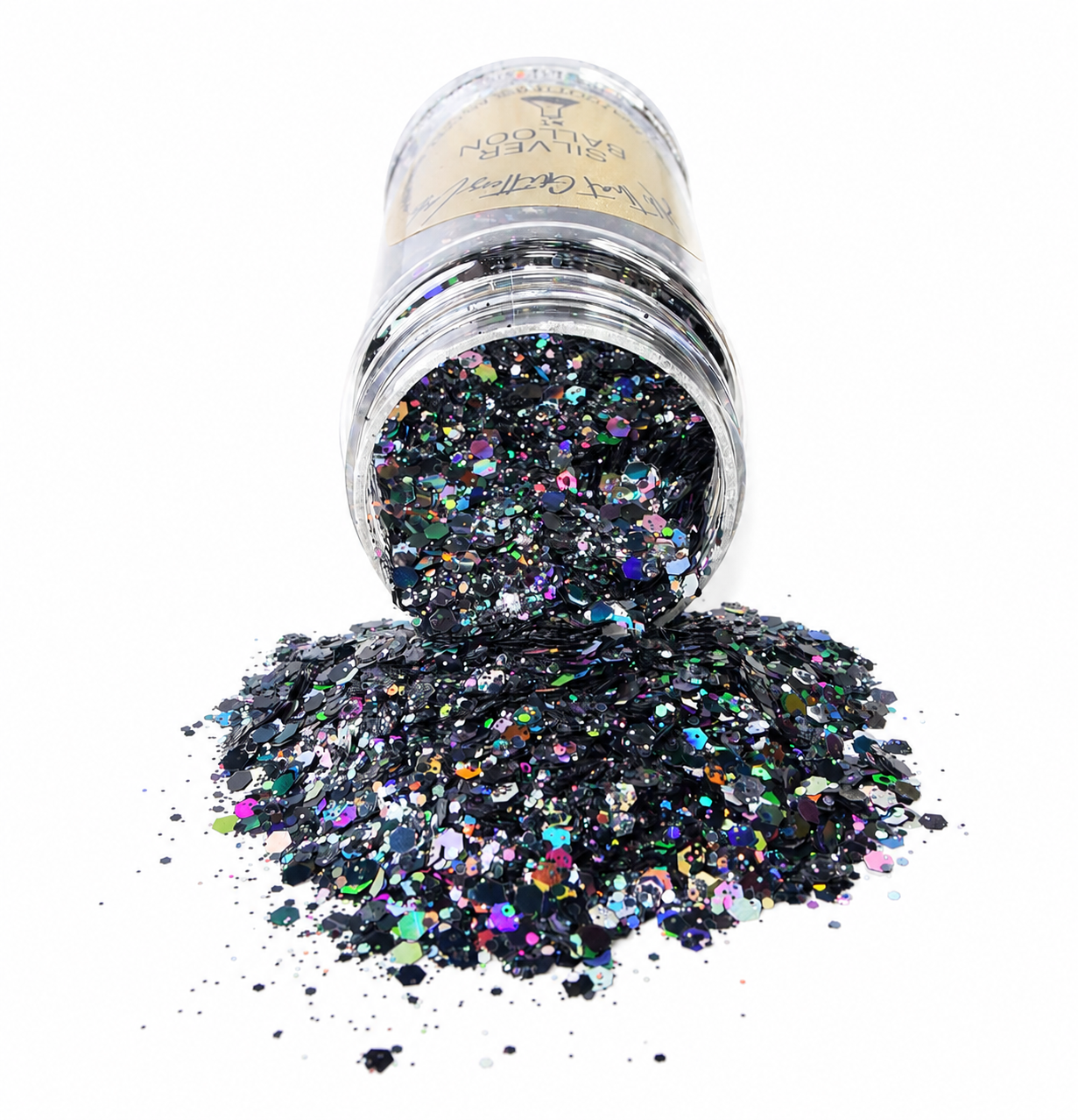 Silver Balloon glitter