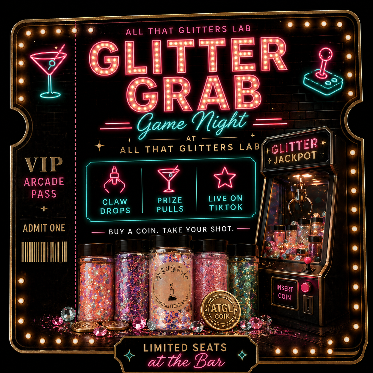 Glitter Grab Pass