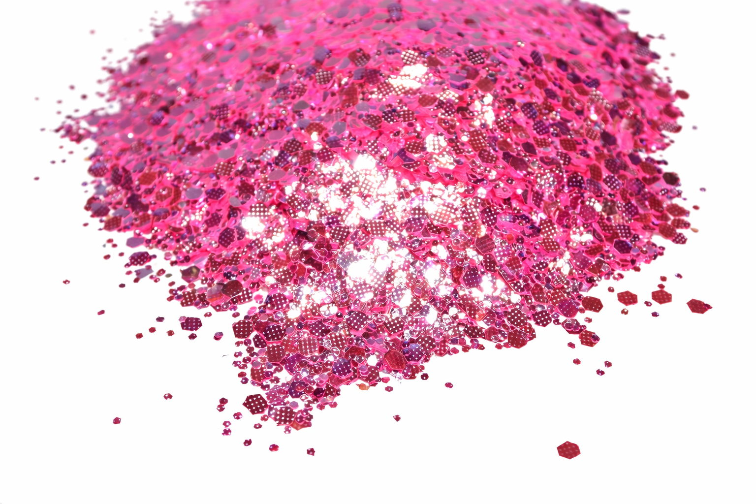 Scarlet Siren pink iridescent chunky mix glitter