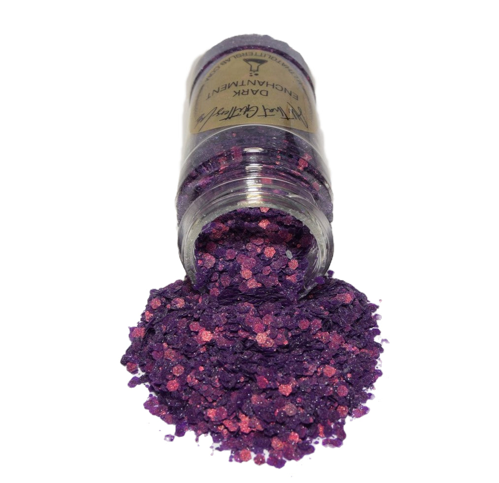 Dark Enchantment purple textured chunky mix glitter