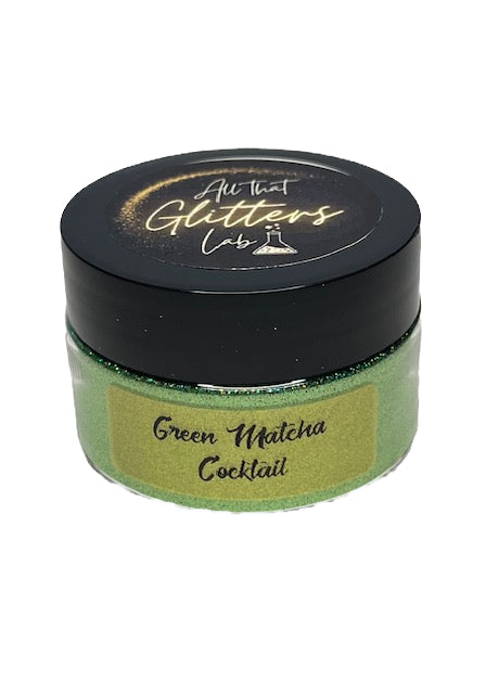 Green Matcha Cocktail green holographic micro fine glitter