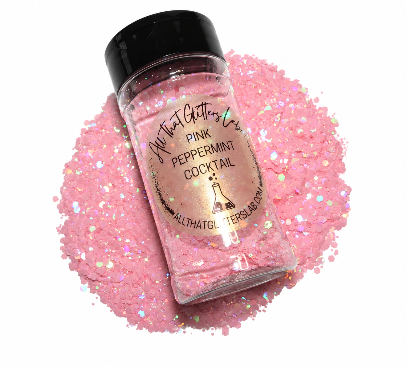 Pink Peppermint Cocktail glitter