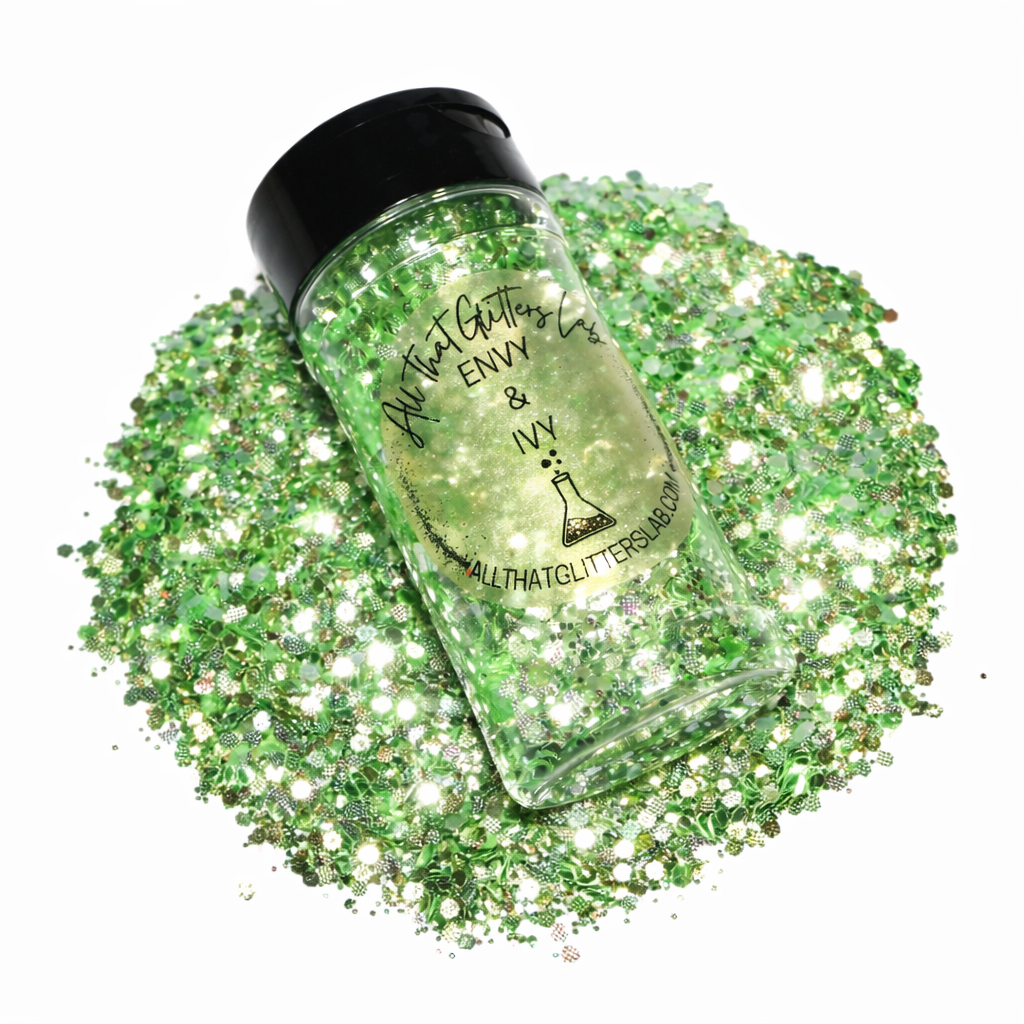 Envy & Ivy green iridescent chunky mix glitter